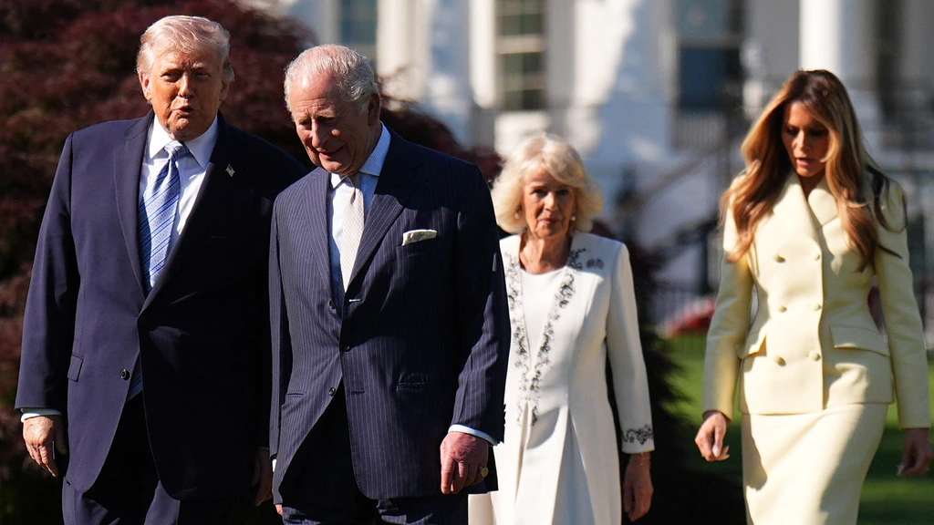 Charles begint precair staatsbezoek aan de VS met thee in het Witte Huis